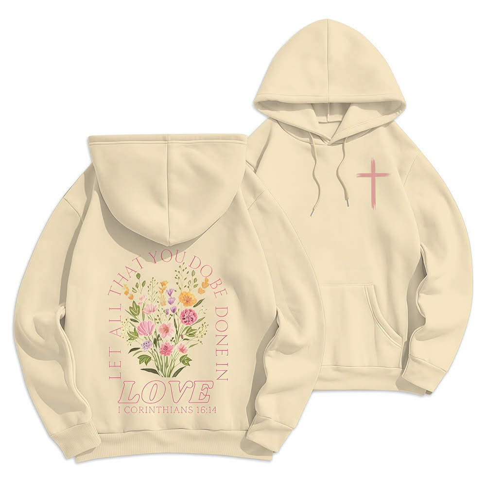 Butter floral hoodie